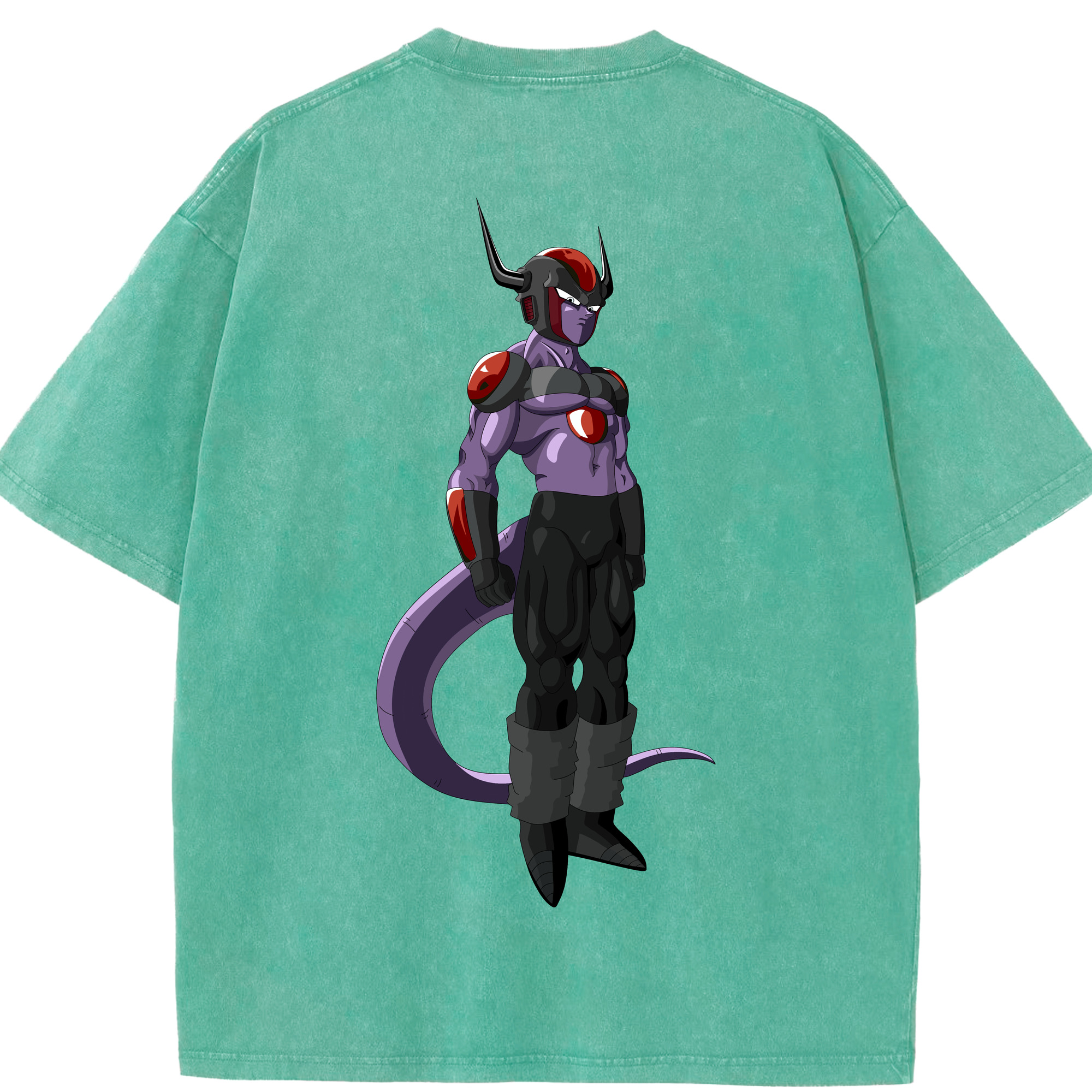 （画像用） ドラゴンボール フリーザ DRAGON BALL Frieza 綿100% ヴィンテージ風 半袖Tシャツ（背面プリント）